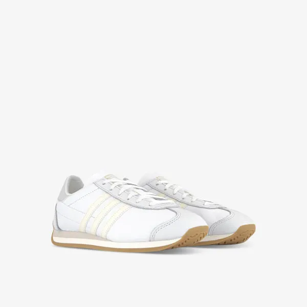 Adidas Country OG Logo Leather Low Top Sneakers, White
