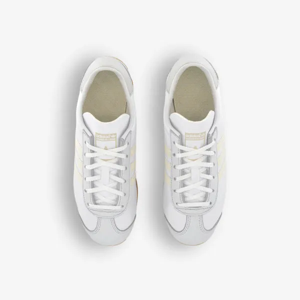 Adidas Country OG Logo Leather Low Top Sneakers, White