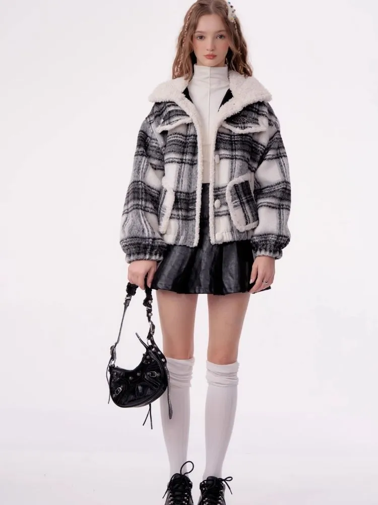 American retro plaid jacket【s0000003795】