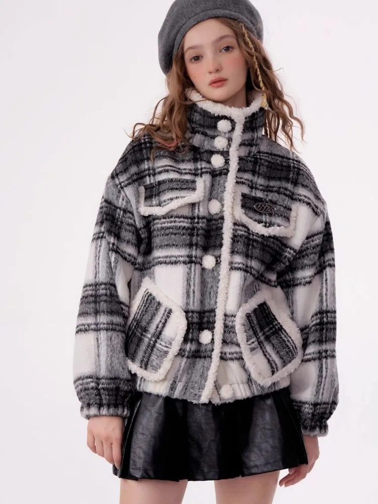 American retro plaid jacket【s0000003795】