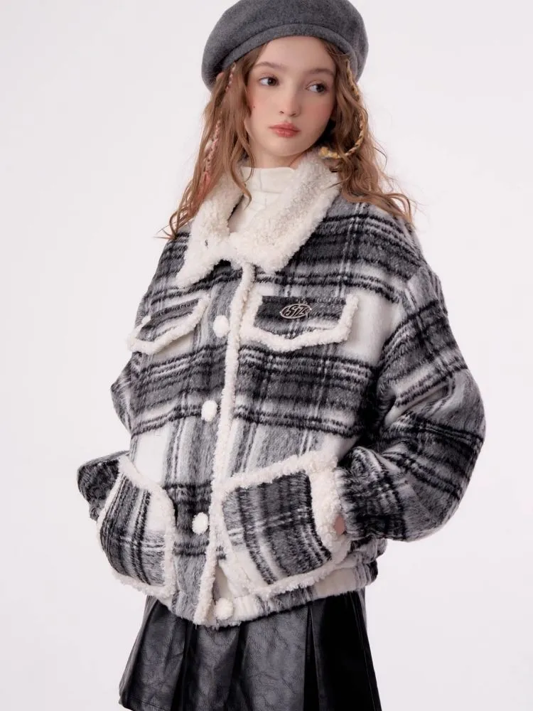 American retro plaid jacket【s0000003795】