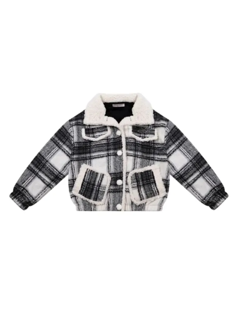 American retro plaid jacket【s0000003795】