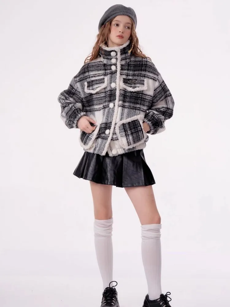American retro plaid jacket【s0000003795】