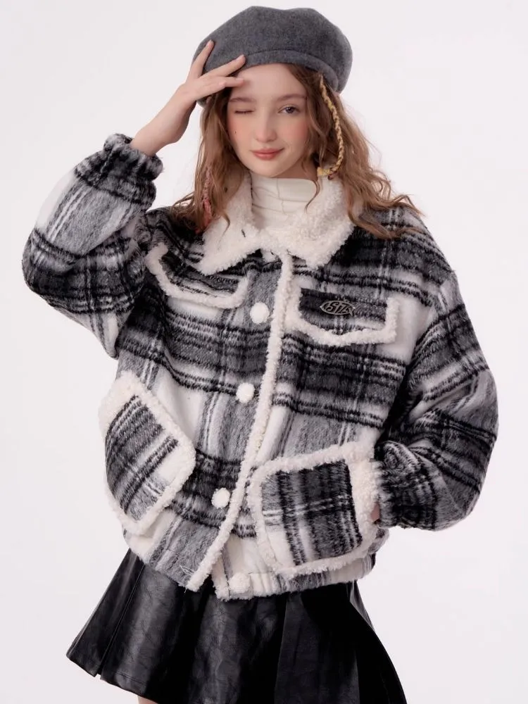American retro plaid jacket【s0000003795】