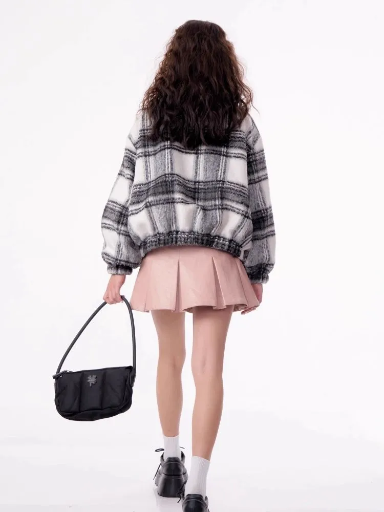 American retro plaid jacket【s0000003795】