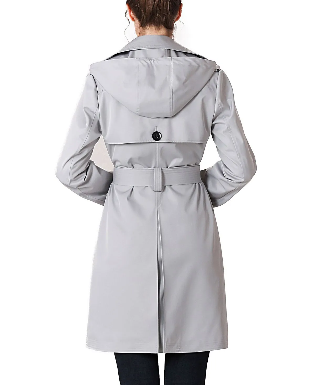 Angie kimi   kai women's waterproof hooded raincoat, gray