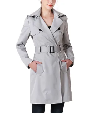 Angie kimi   kai women's waterproof hooded raincoat, gray