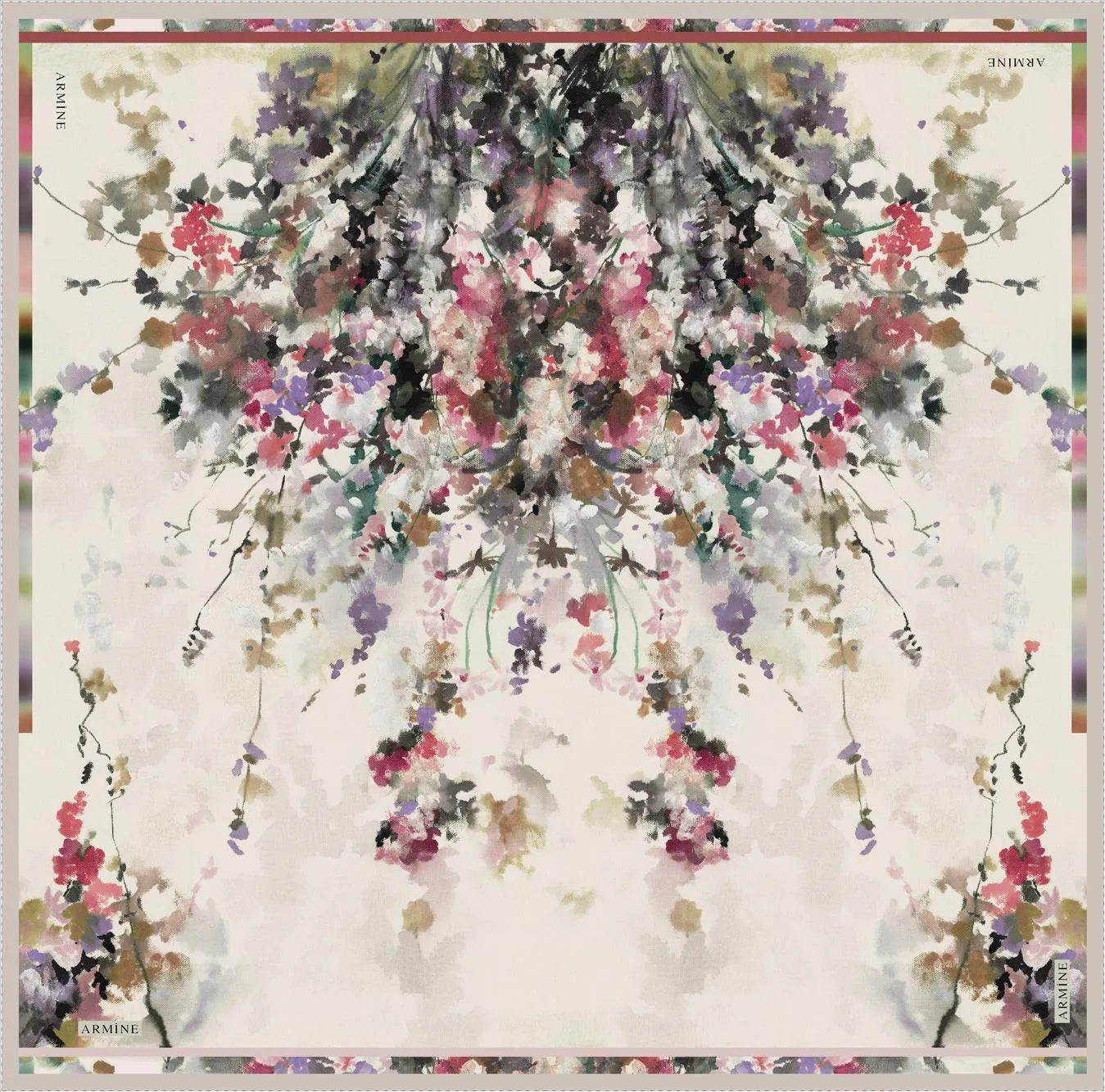 Armine Sophia Floral Silk Scarf No.82