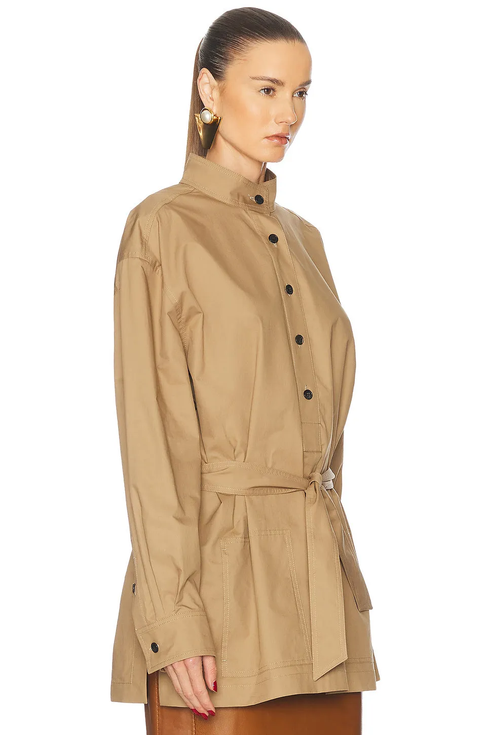 Belted Long Sleeve Top
