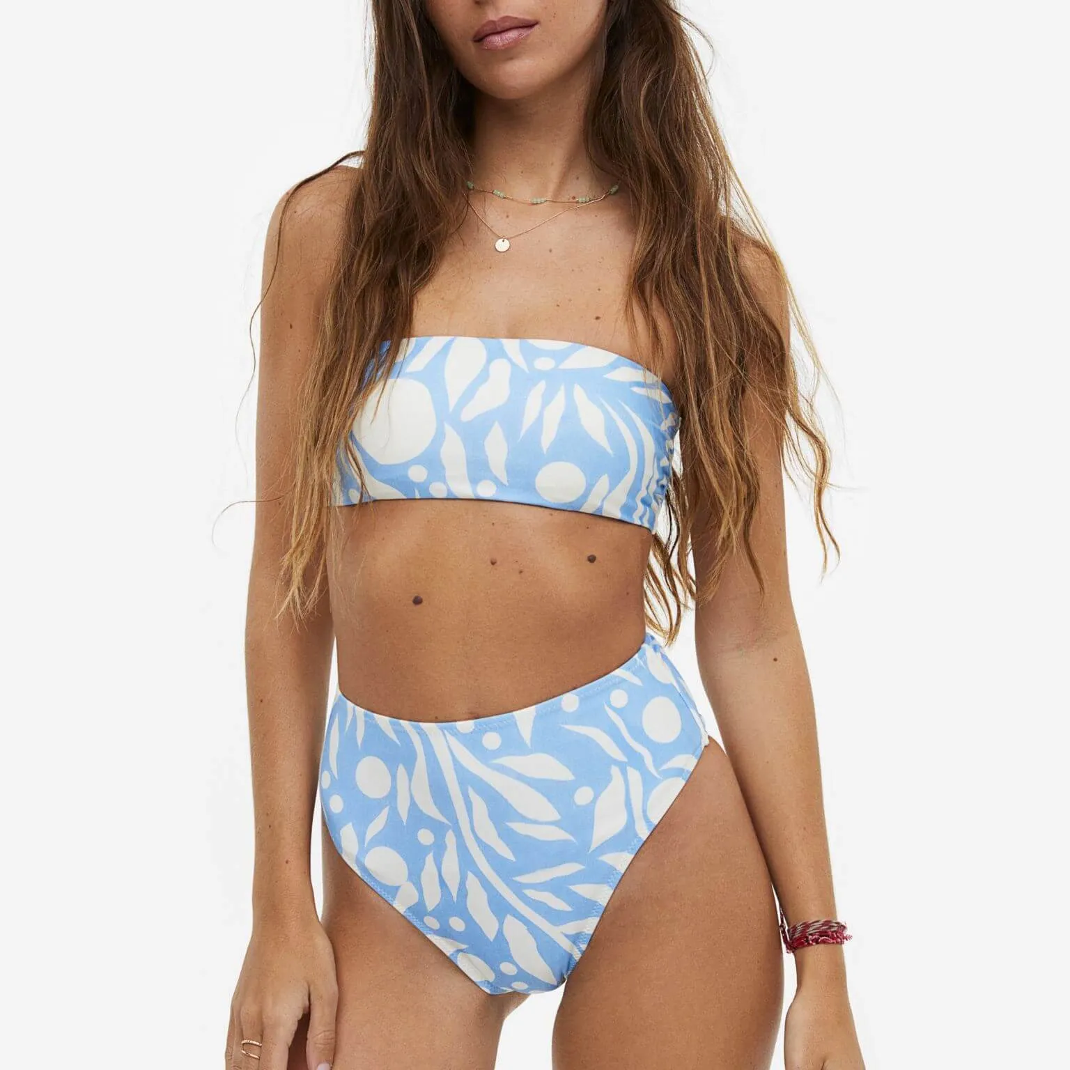 Bikini bottoms H&M Brazilian Bottoms, blue/white