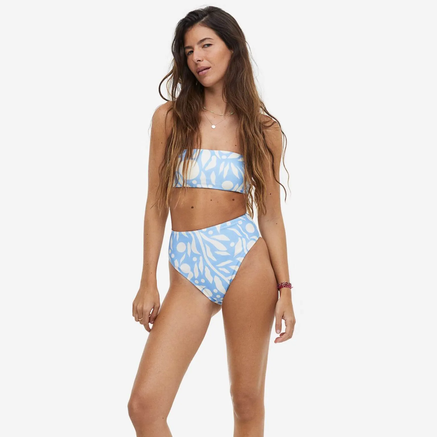 Bikini bottoms H&M Brazilian Bottoms, blue/white