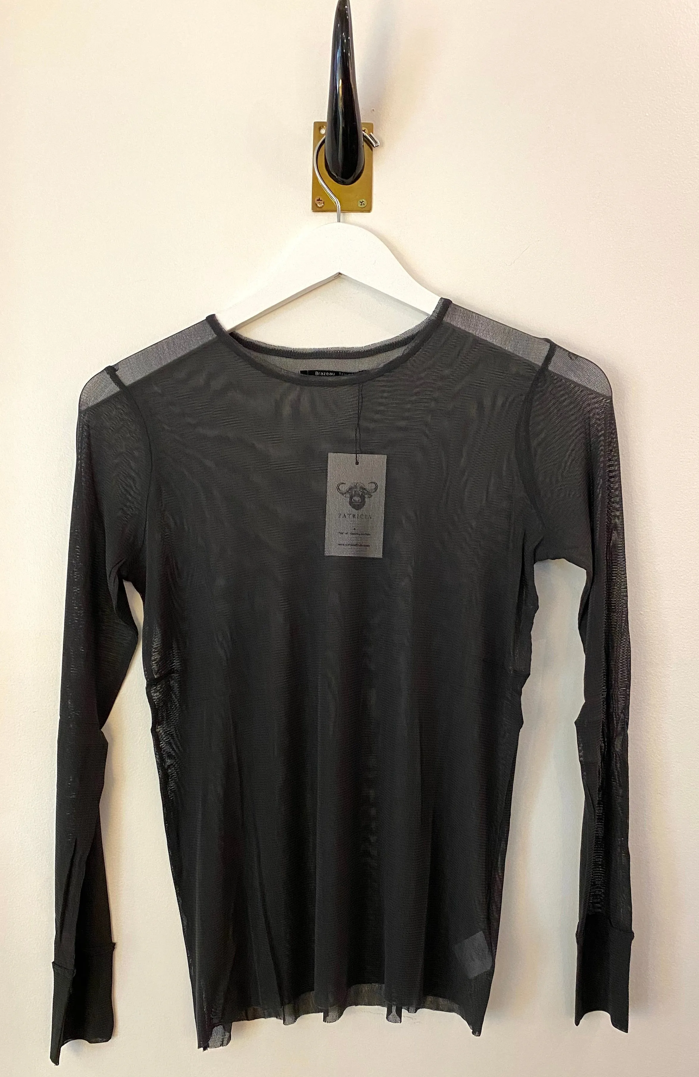Brazeau Tricot Silk Tulle T - Coal