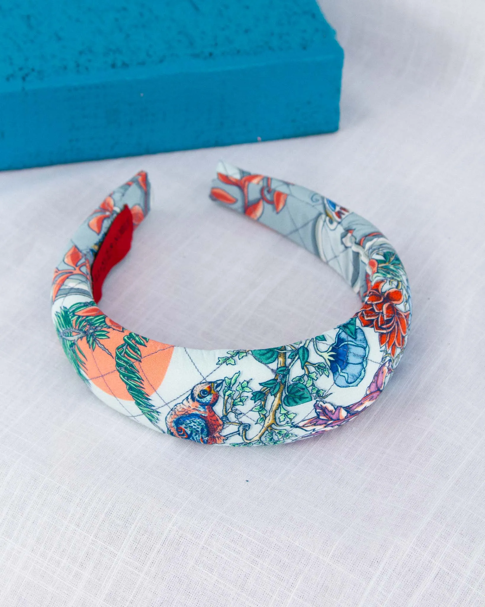 Cameo Soft Blue Quilted Headband