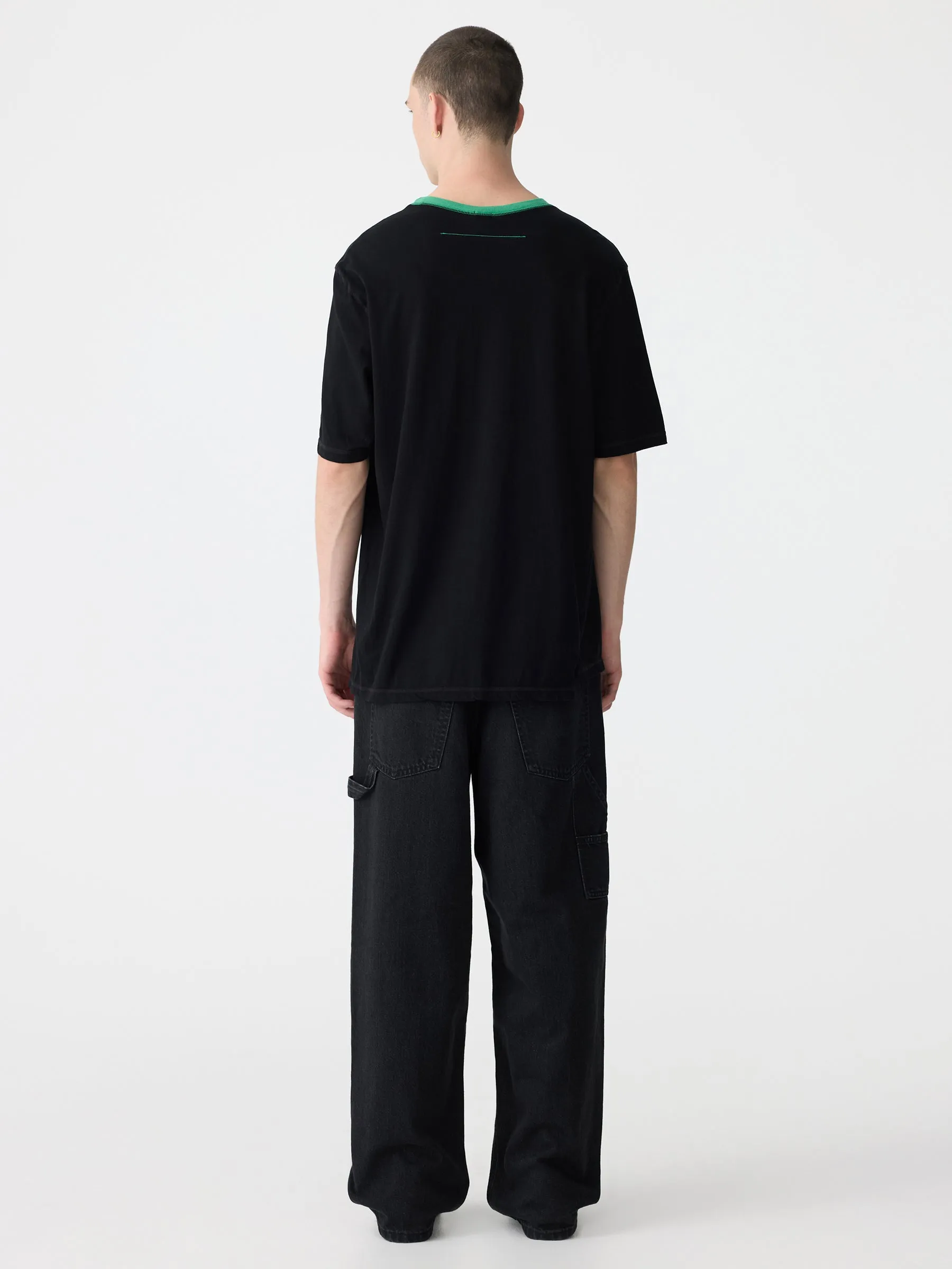 contrast slouch fit t.shirt