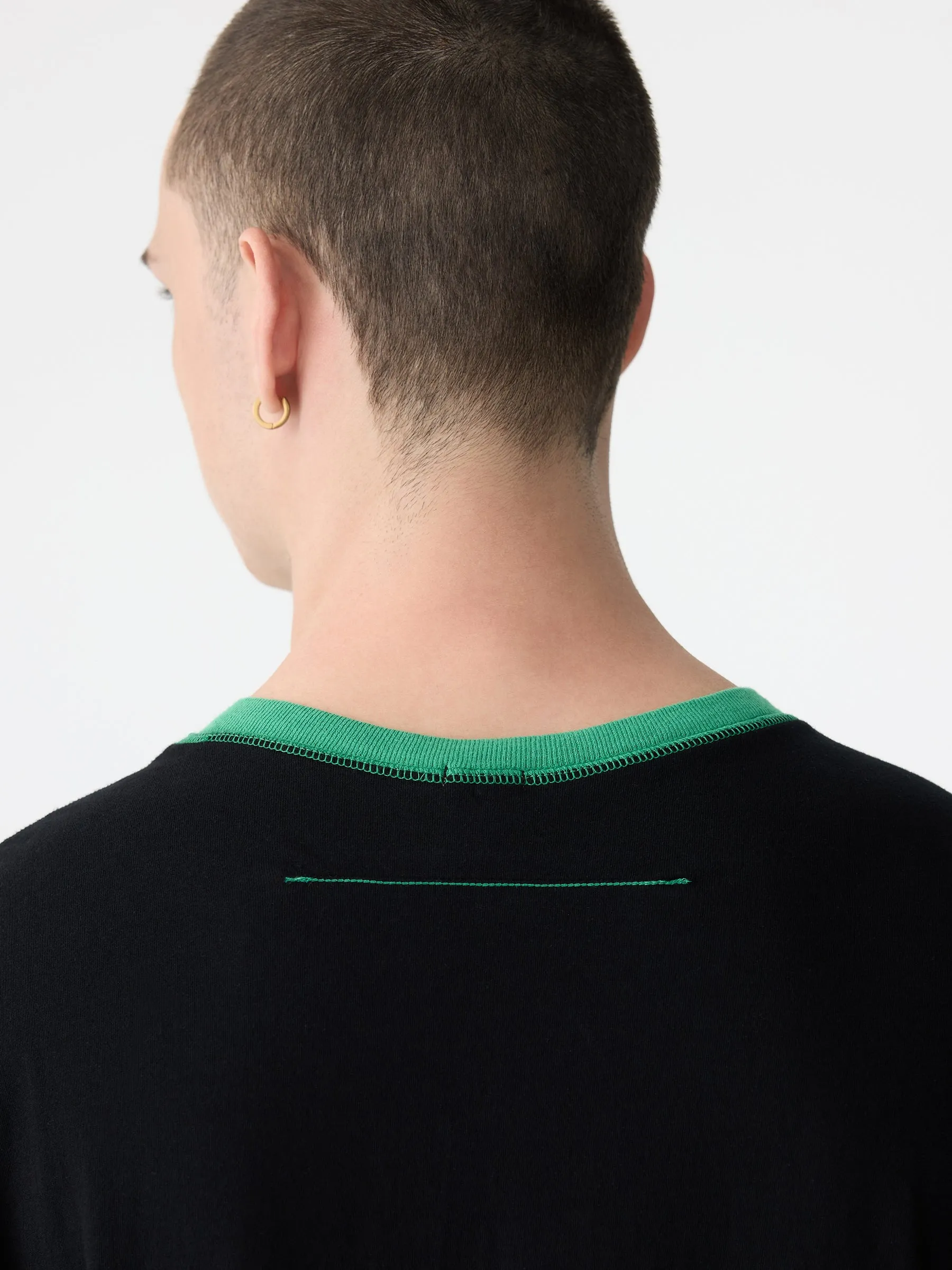 contrast slouch fit t.shirt