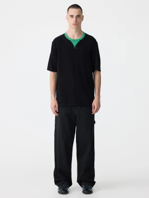 contrast slouch fit t.shirt