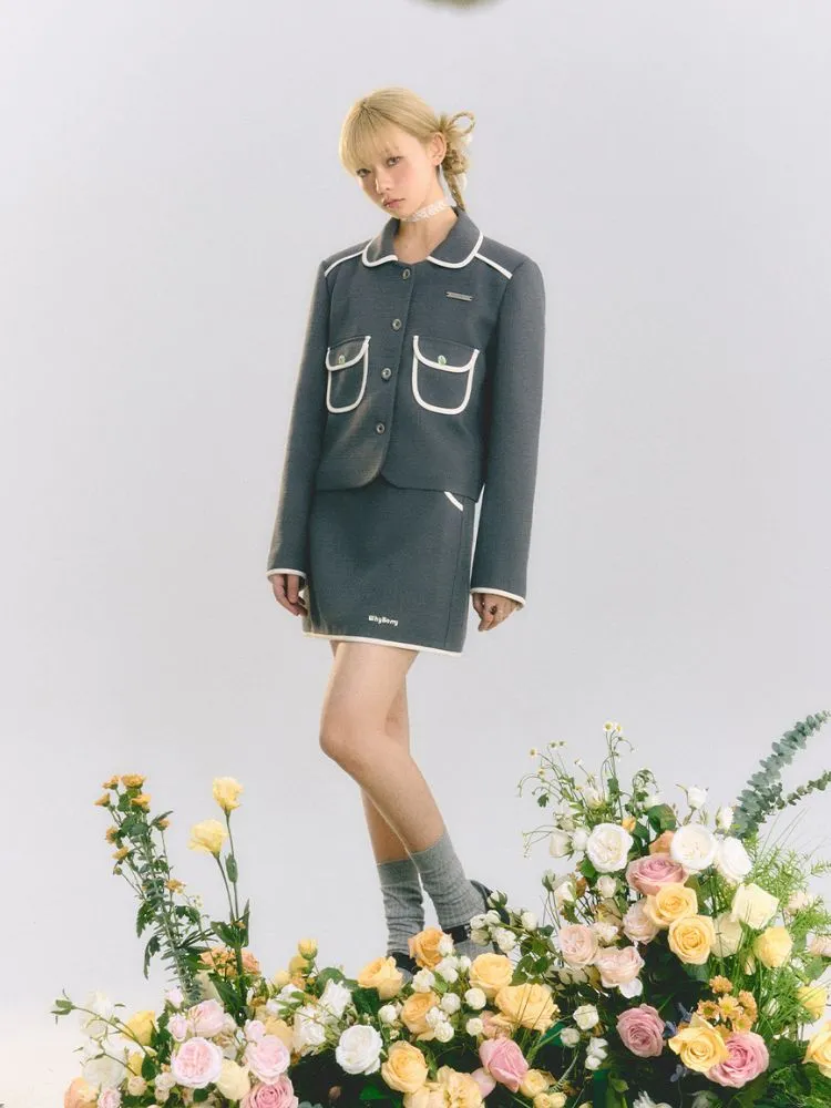 Doll Collar Shoulder Pad Jacket【s0000001507】