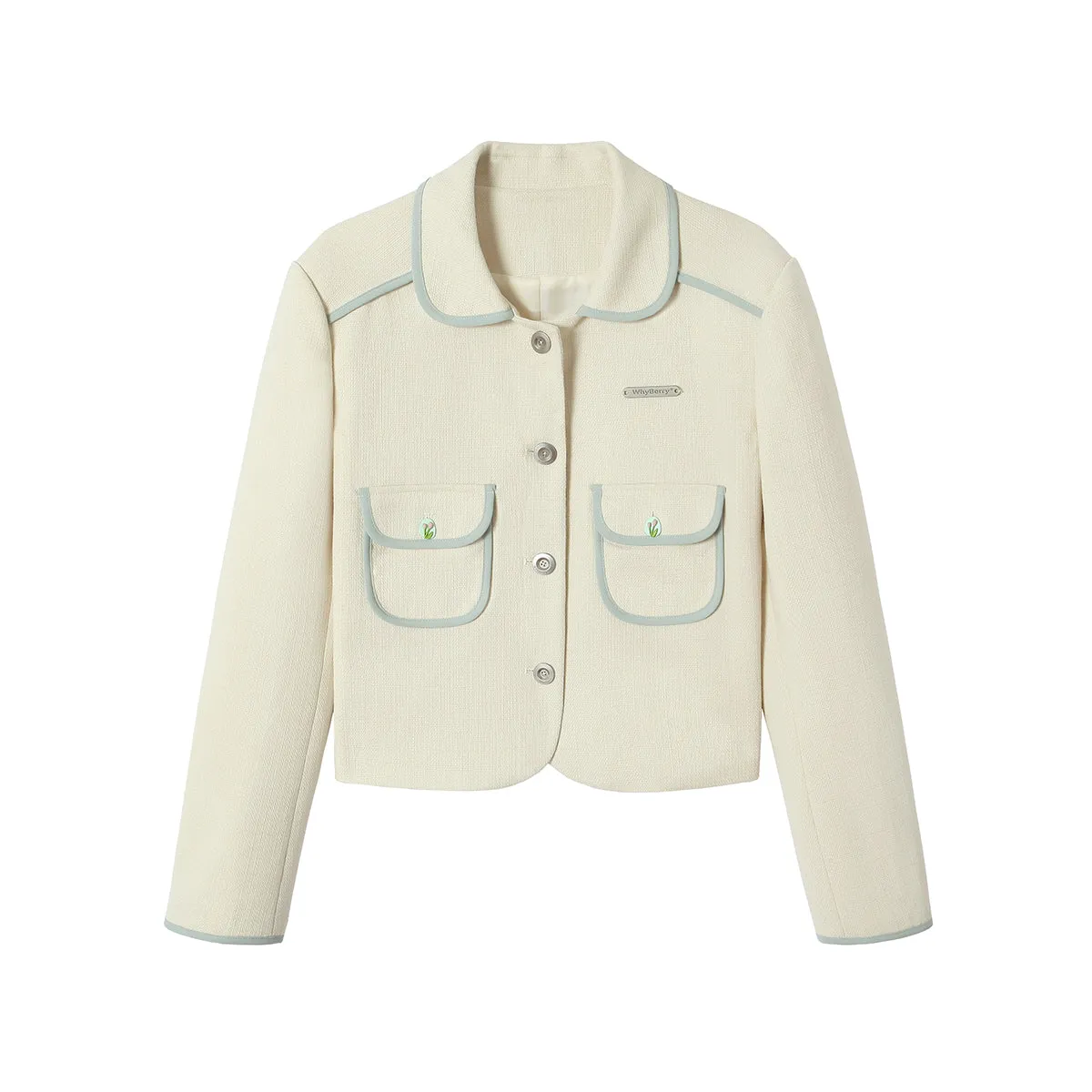 Doll Collar Shoulder Pad Jacket【s0000001507】