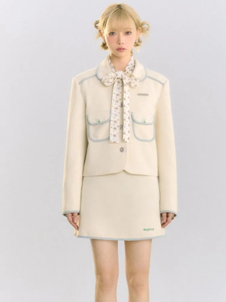 Doll Collar Shoulder Pad Jacket【s0000001507】
