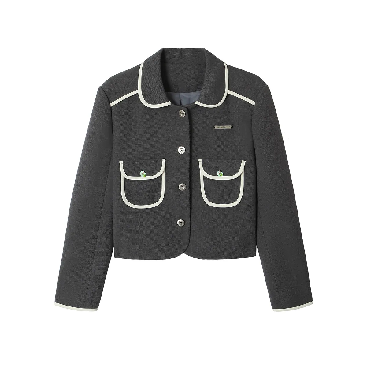 Doll Collar Shoulder Pad Jacket【s0000001507】
