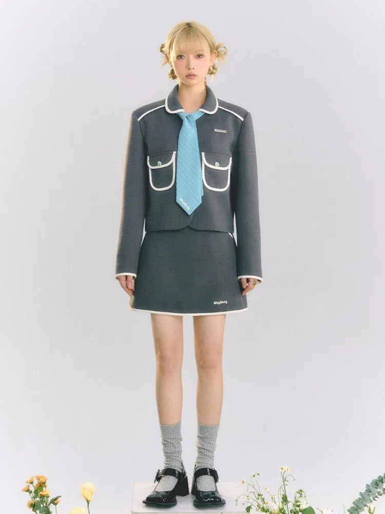 Doll Collar Shoulder Pad Jacket【s0000001507】