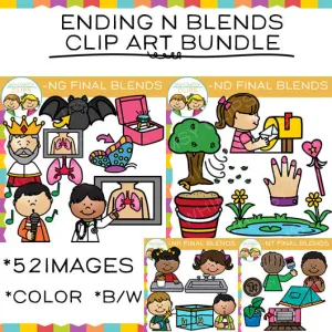 Ending N Blends Clip Art Bundle