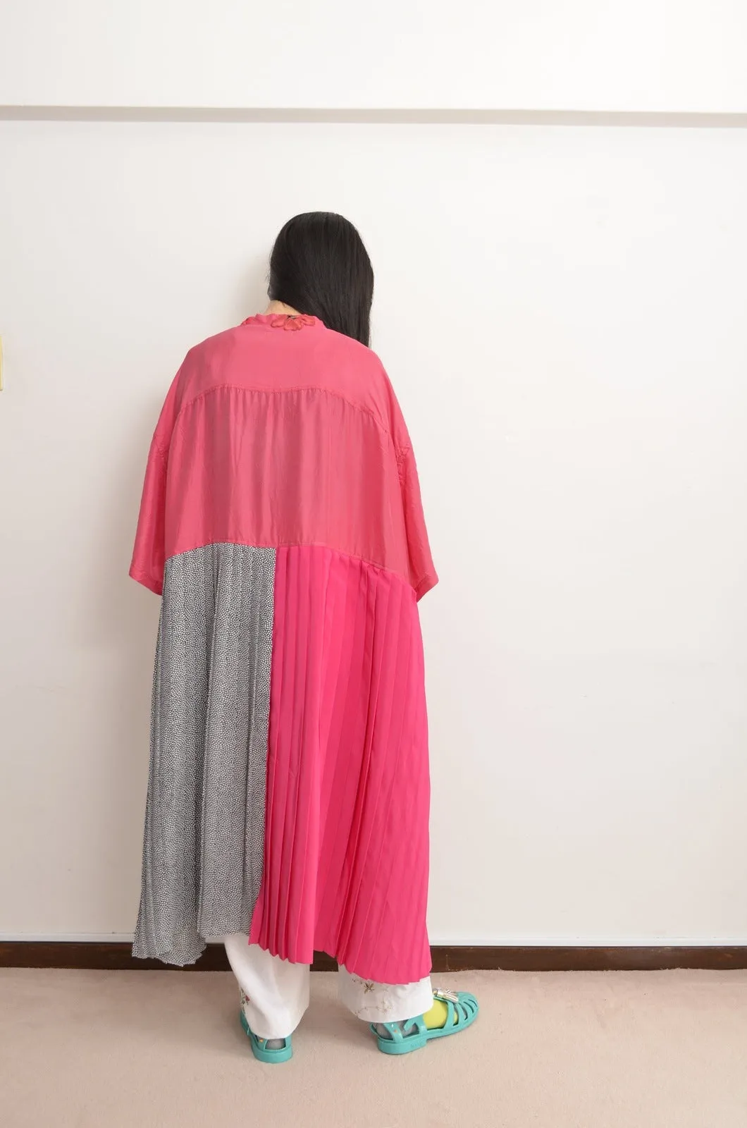 FLOWER PATCH ROBE / PNK