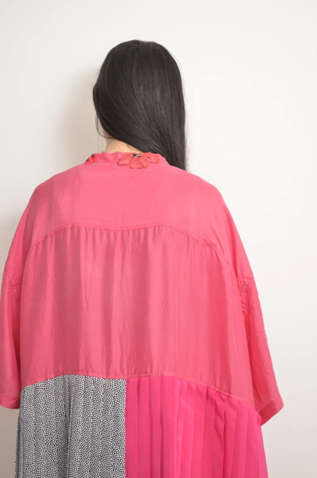 FLOWER PATCH ROBE / PNK