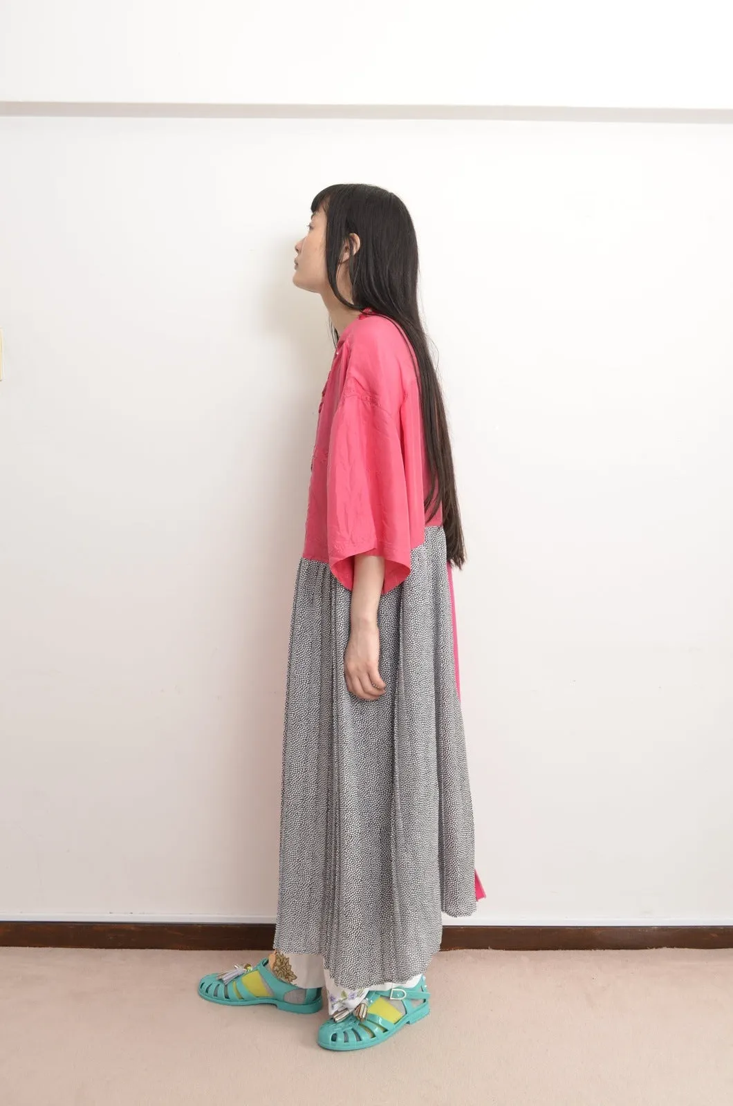FLOWER PATCH ROBE / PNK