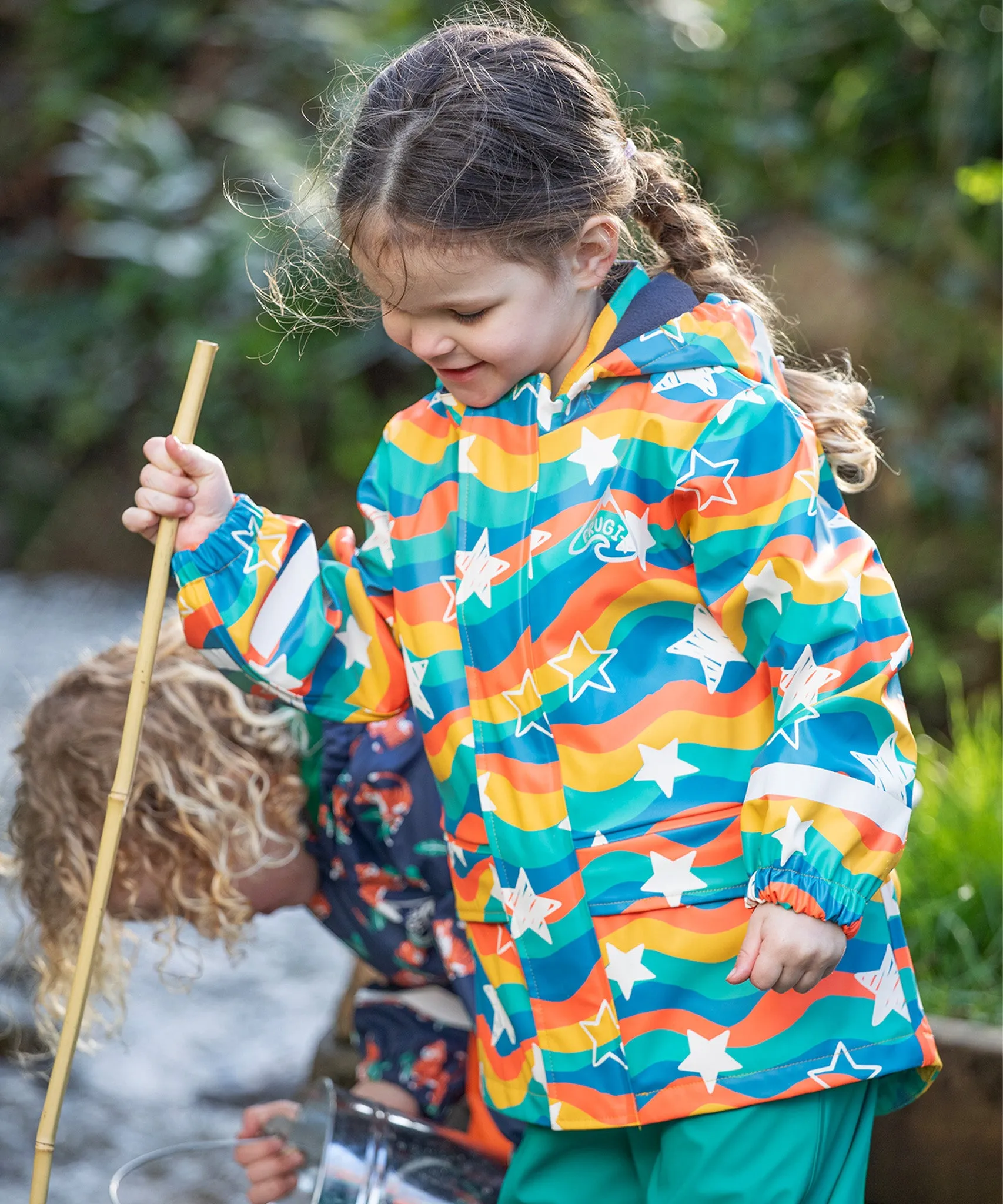 Frugi Puddle Buster Coat - Wavy Stars