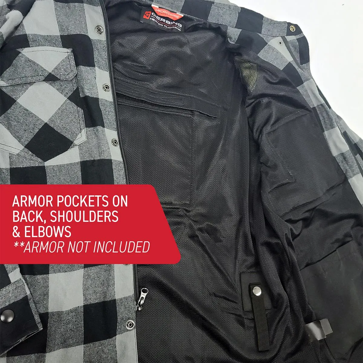 Gerbing 7V Battery Heated Flannel Shirt