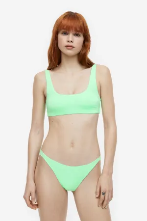H&M Brazilian Bikini Bottom, Neon Green