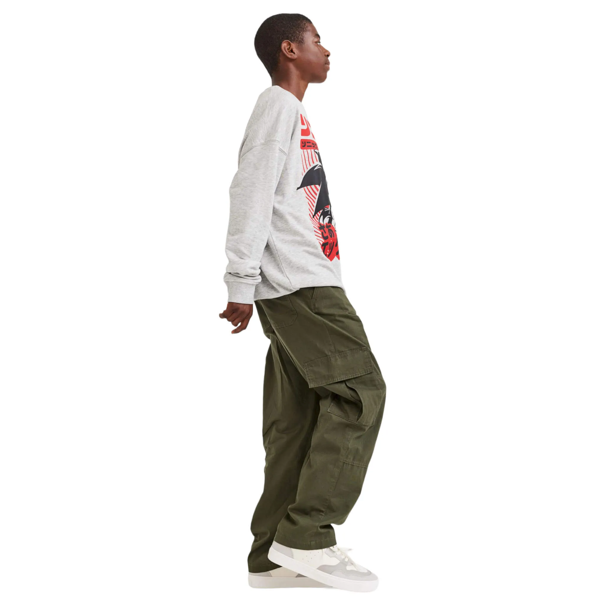 H&M Cotton Cargo trousers, green
