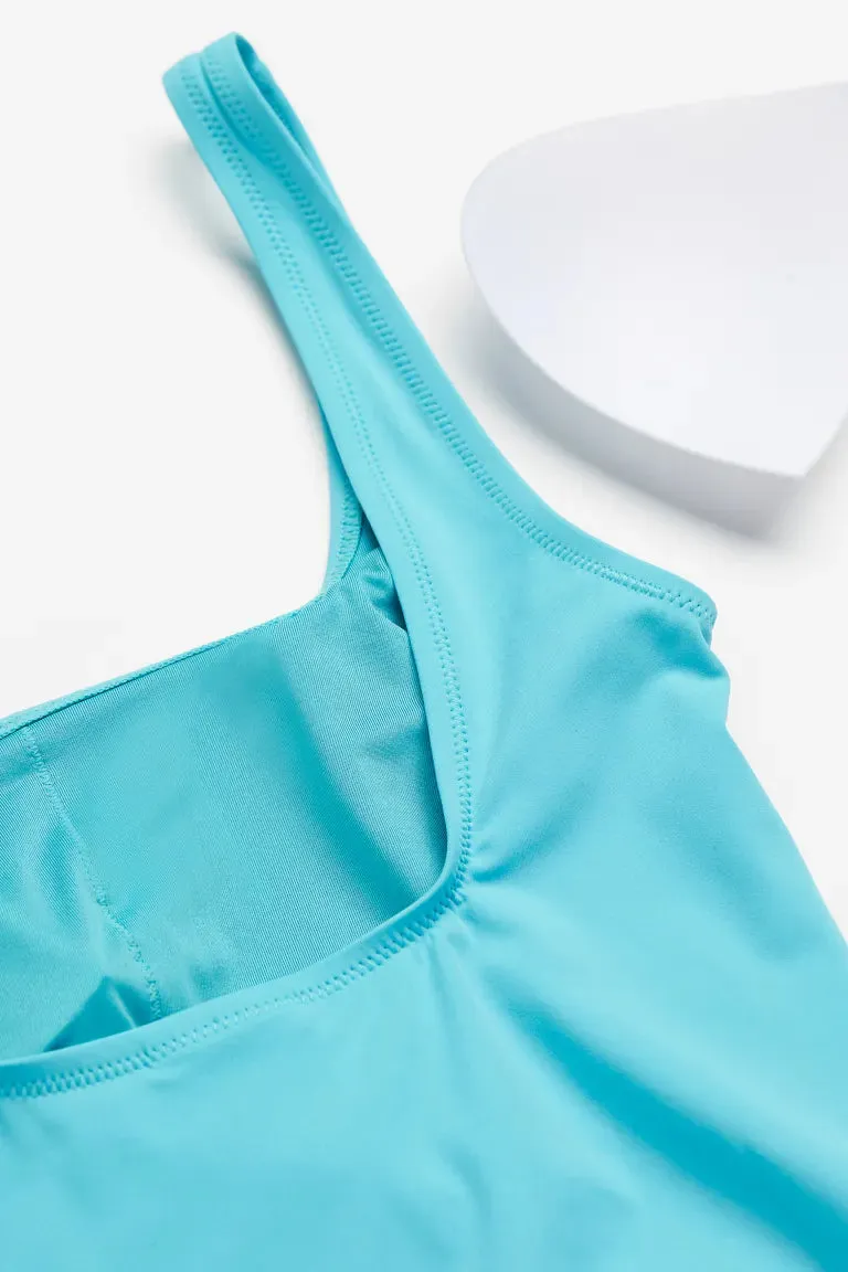 H&M high waist swimsuit, turquoise