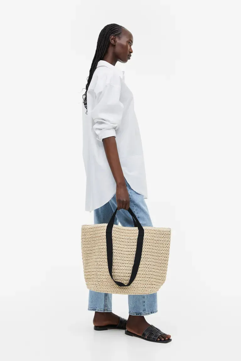 H&M Linen Blend Shirt, White