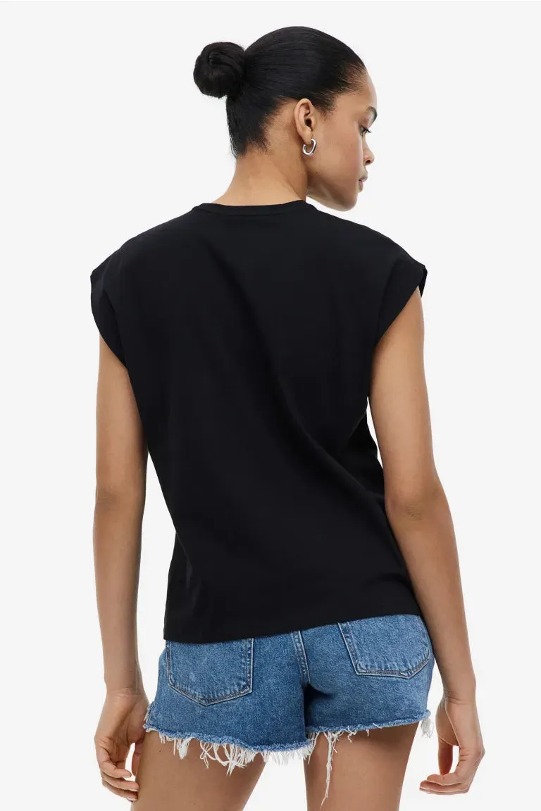 H&M muscle T-shirt, black