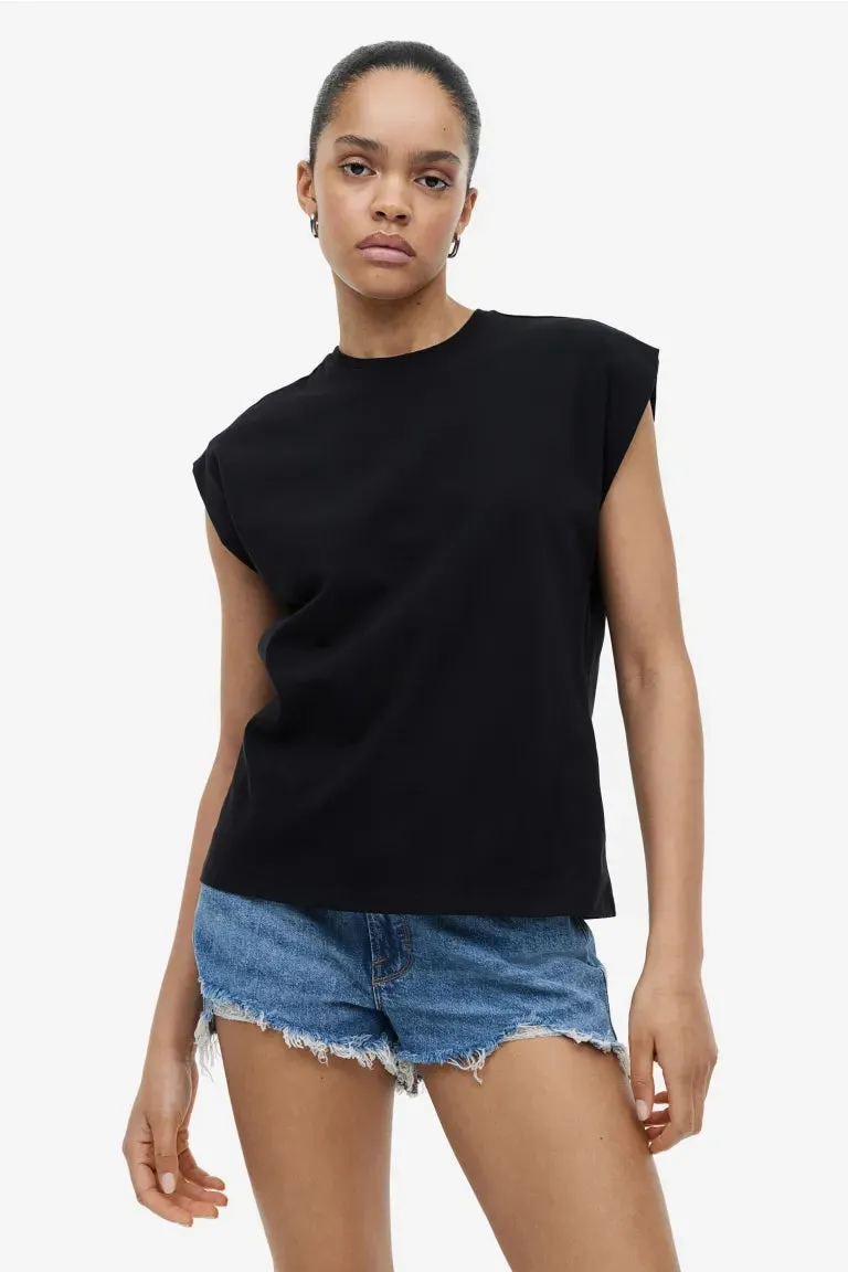 H&M muscle T-shirt, black