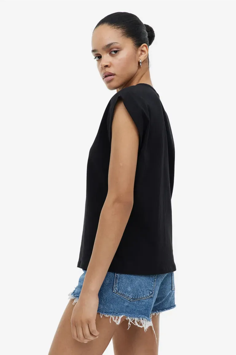 H&M muscle T-shirt, black