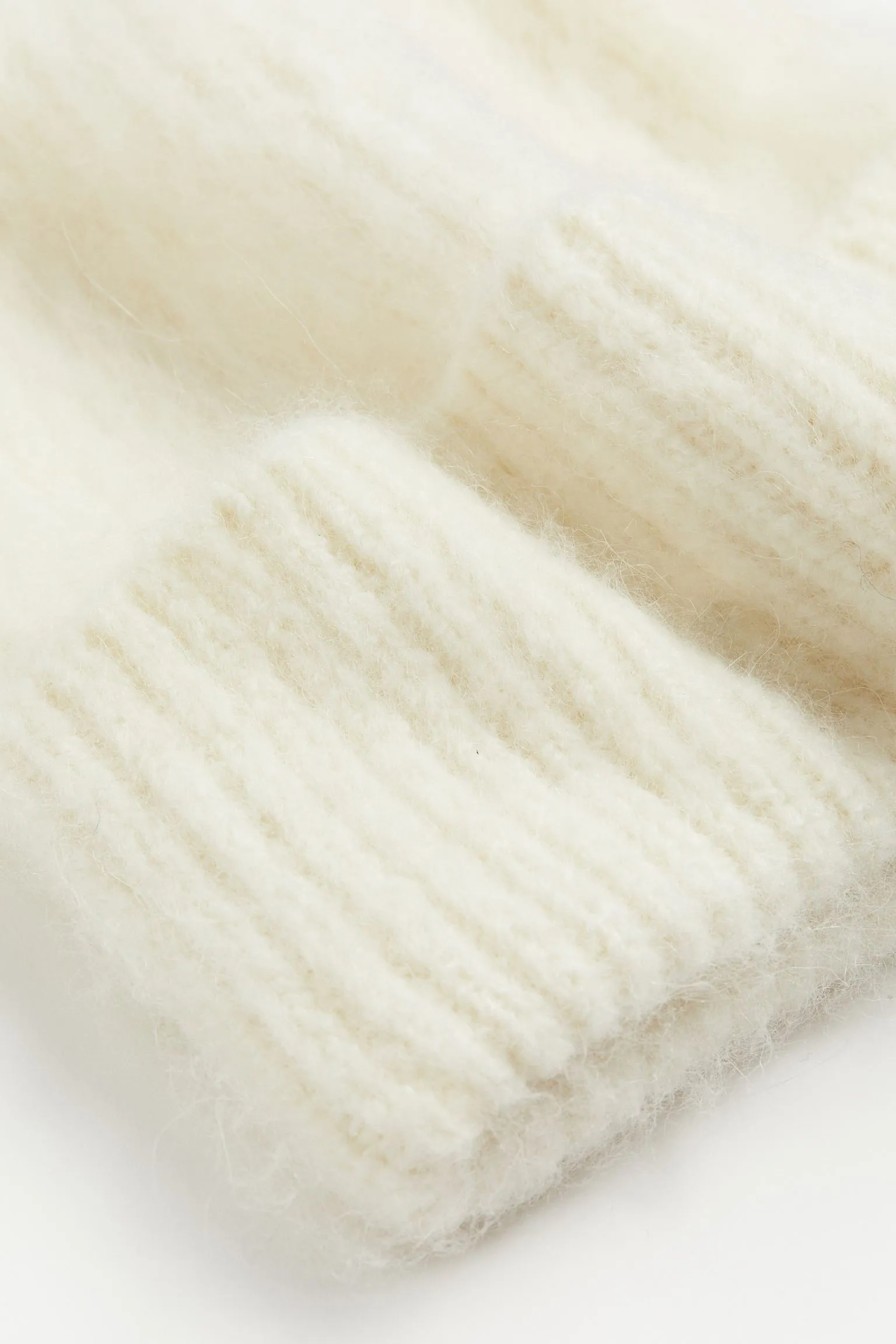 H&M Rib-knit hat, white