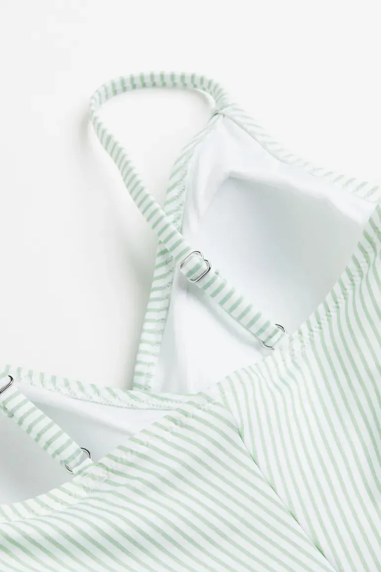 H&M shapewear swimsuit, light green