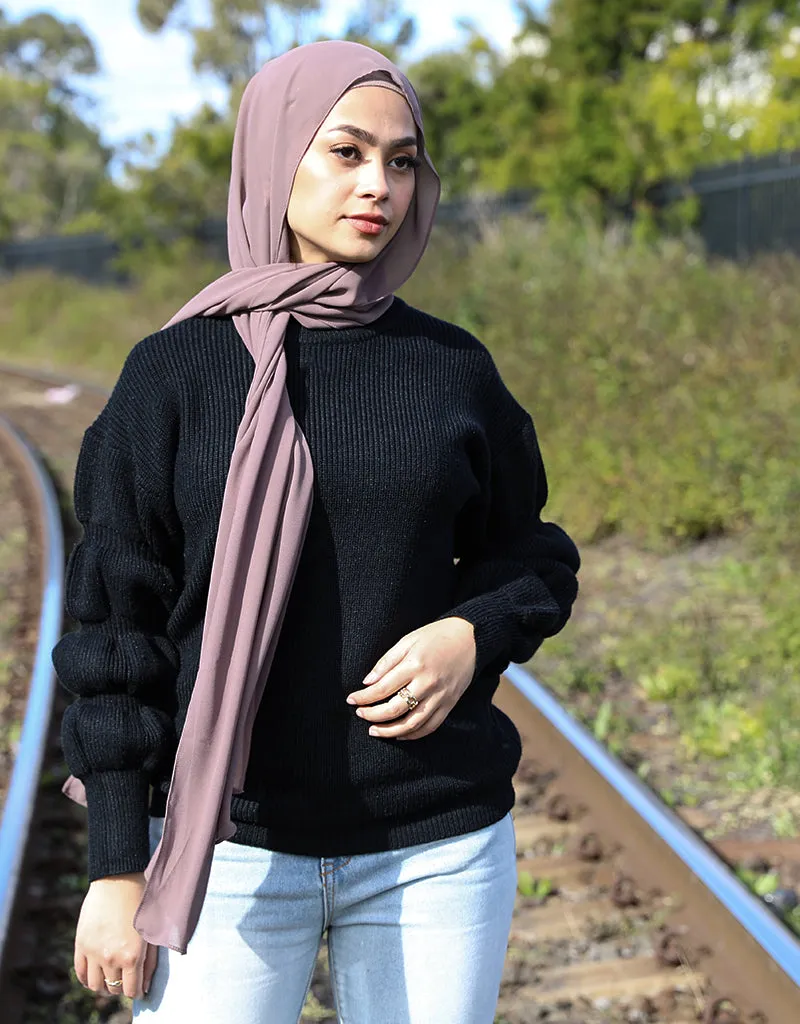 High Neck Pullover Knit
