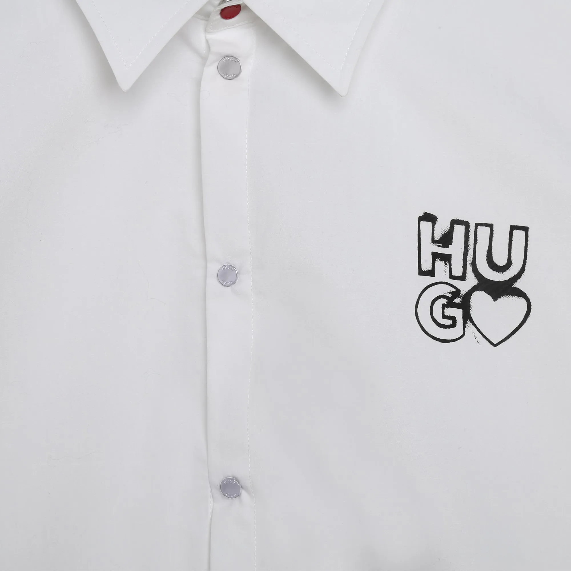 Hugo Kids Girls Long Sleeve Shirt - White