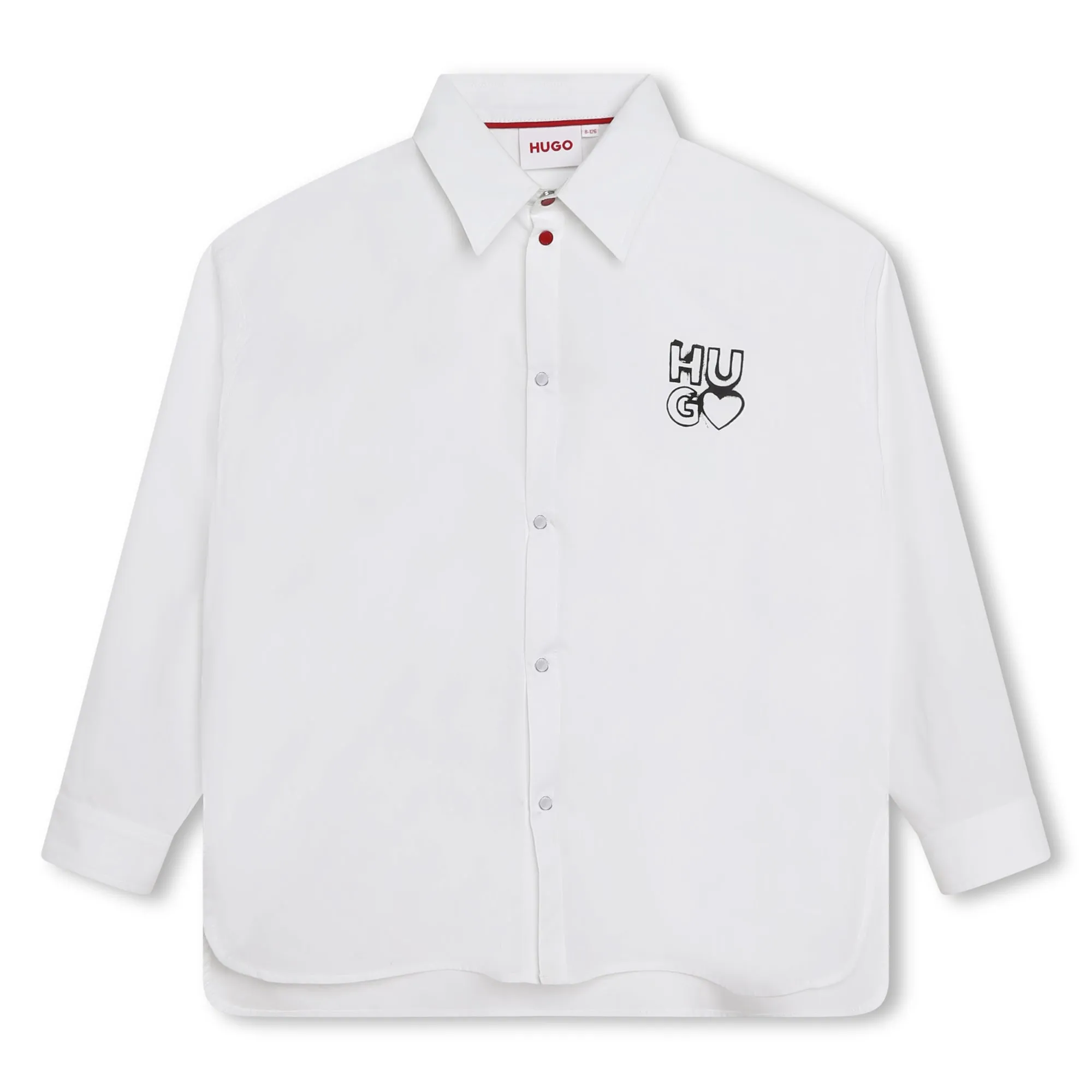 Hugo Kids Girls Long Sleeve Shirt - White