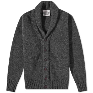 Jamiesons of Shetland Shawl Collar Cardigan with Elbow Patch