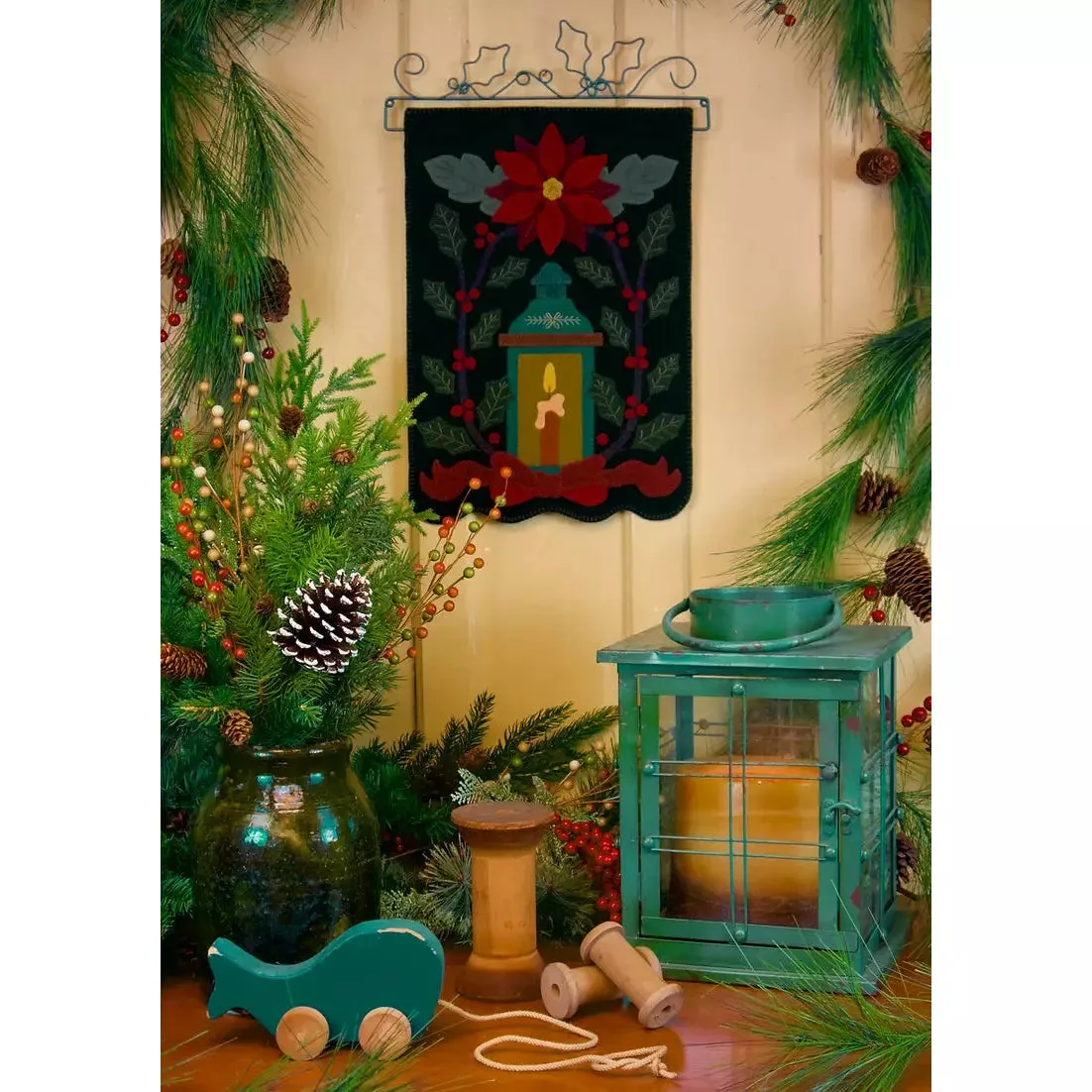 Jerome Thomas ~ Winter Glow Wool Applique Pattern