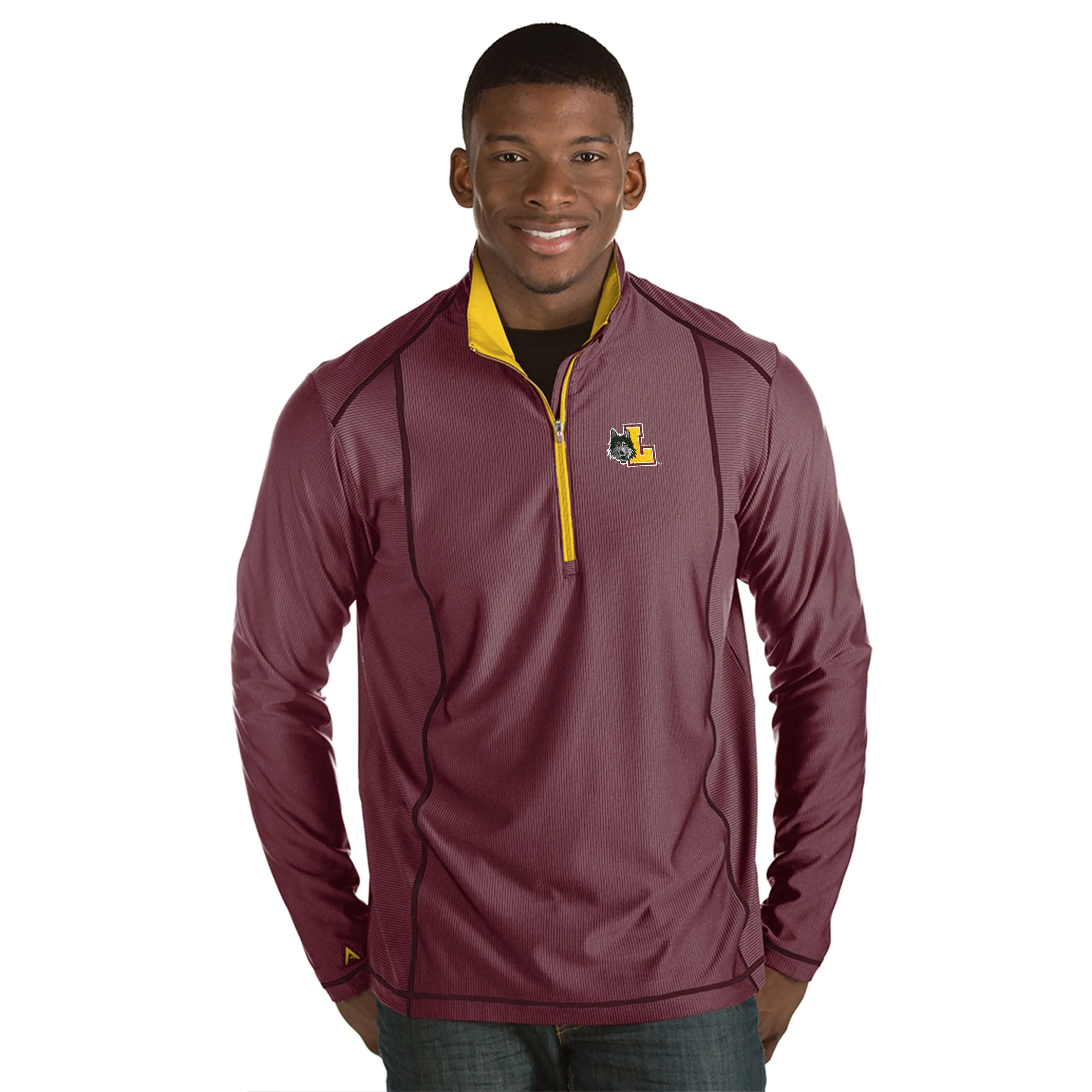 Loyola Chicago Ramblers Antigua Maroon Tempo 1/4 Zip Pullover