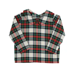 LS Peter Pan Shirt Aiken Place Plaid-Woven