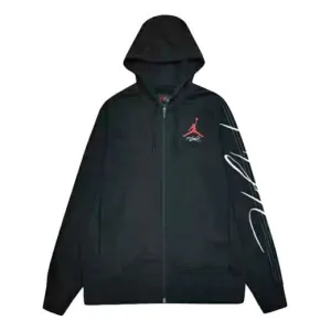 Men's Air Jordan Zipper Black Sweatshirt, black