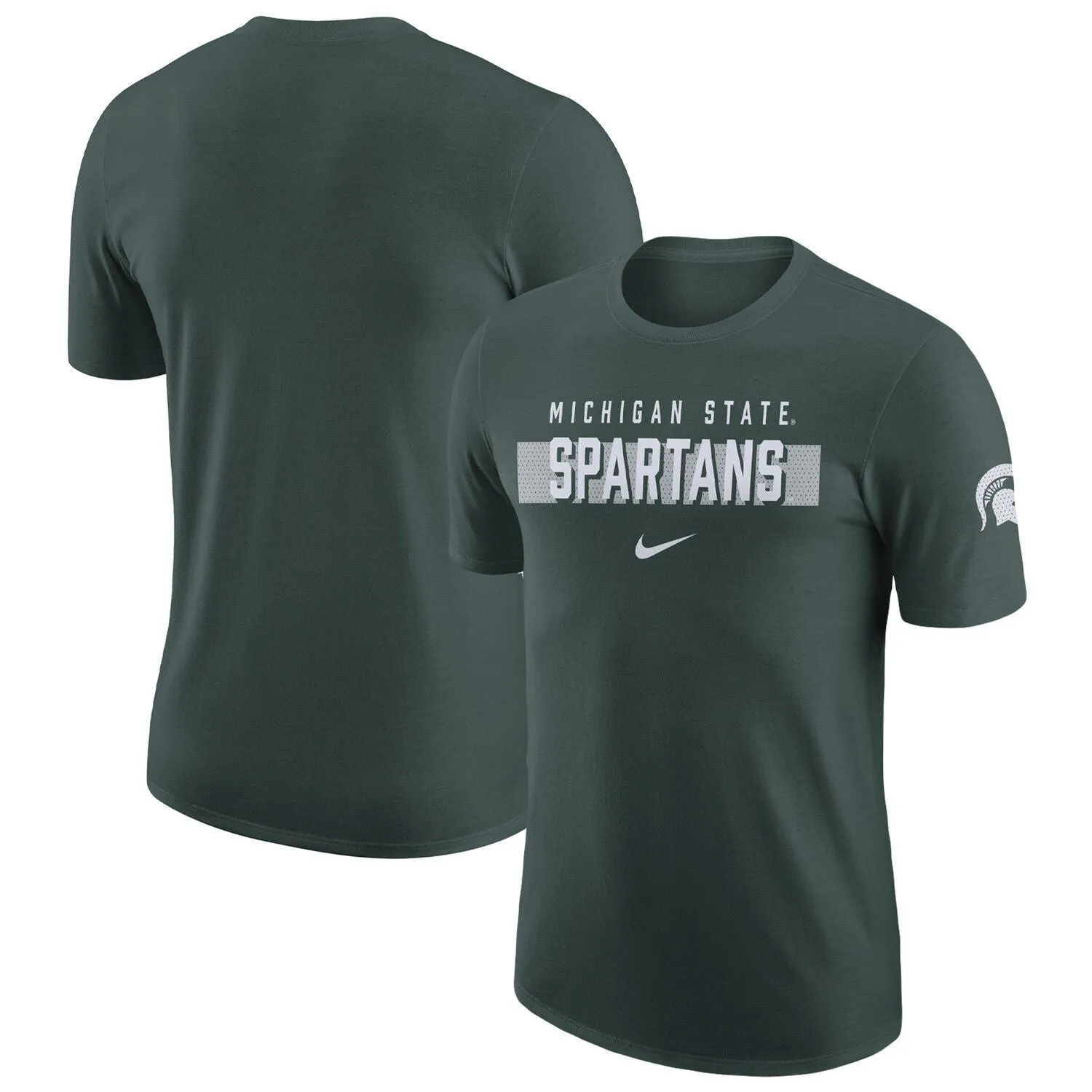 Michigan State Spartans Campus Gametime Nike Men's Green T-Shirt