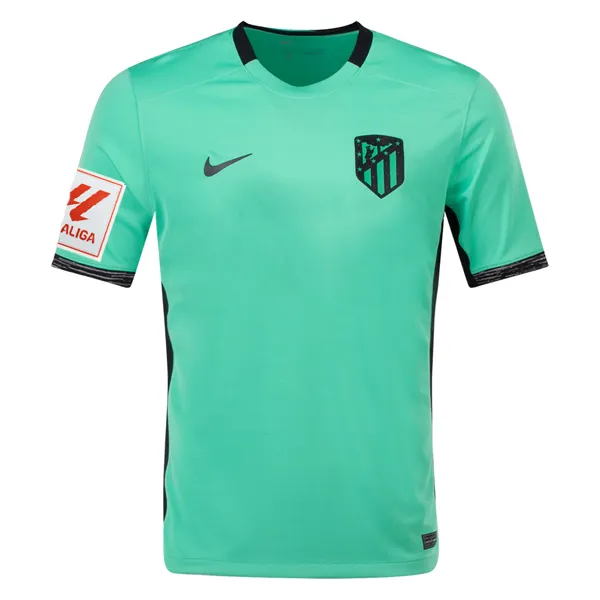 Nike Atletico Madrid Yannick Carrasco Third Jersey w/ La Liga Patch 23/24 (Spring Green/Black)